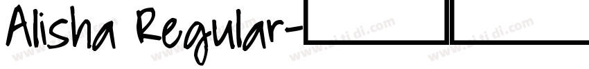 Alisha Regular字体转换
